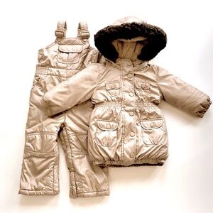 Baby Gap gold snowsuit